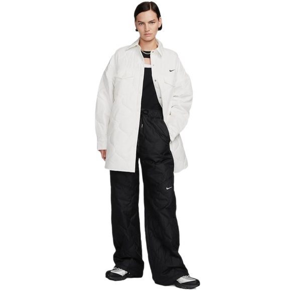 Nike Women's Sportswear Essentials Quilted Trench Coat NWT Size Medium - Picture 6 of 17